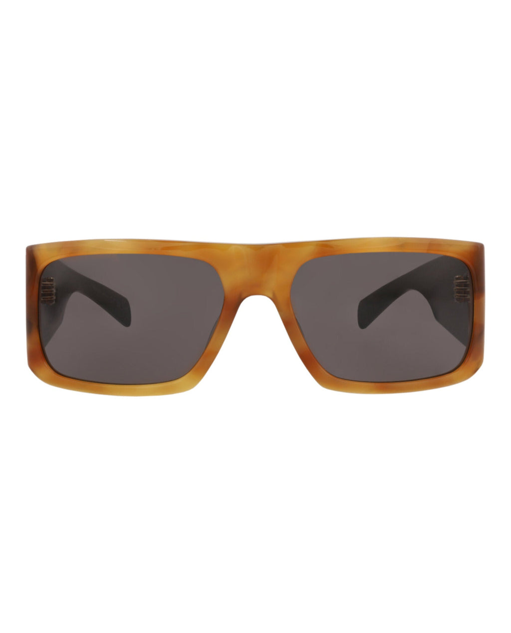 Saint Laurent Unisex Square/Rectangle Havana Black Black Fashion Designer Eyewear