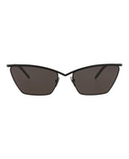 Saint Laurent Womens Cat Eye Black Black Black Fashion Designer Eyewear