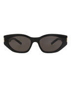Saint Laurent Womens Cat Eye Black Black Black Fashion Designer Eyewear