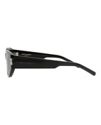 Saint Laurent Womens Cat Eye Black Black Black Fashion Designer Eyewear