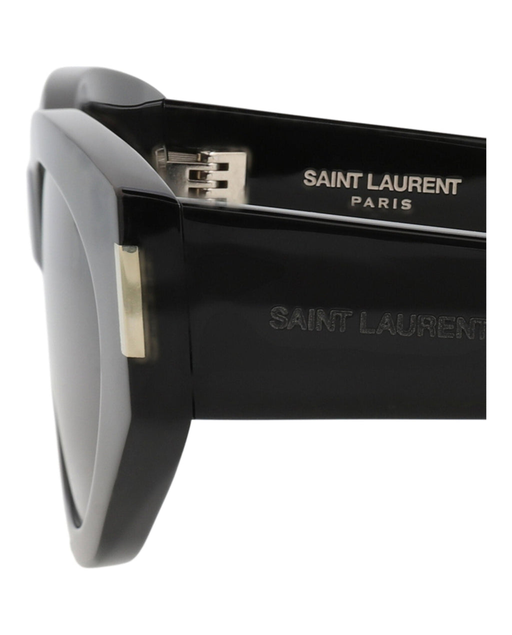 Saint Laurent Womens Cat Eye Black Black Black Fashion Designer Eyewear