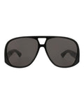 Saint Laurent Womens Aviator Black Black Black Fashion Designer Eyewear