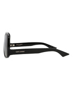 Saint Laurent Womens Aviator Black Black Black Fashion Designer Eyewear