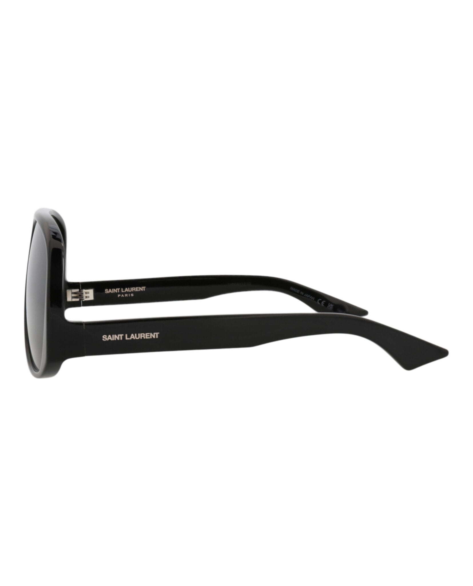 Saint Laurent Womens Aviator Black Black Black Fashion Designer Eyewear