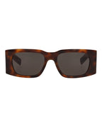 Saint Laurent Womens Square/Rectangle Havana Havana Black Fashion Designer Eyewear