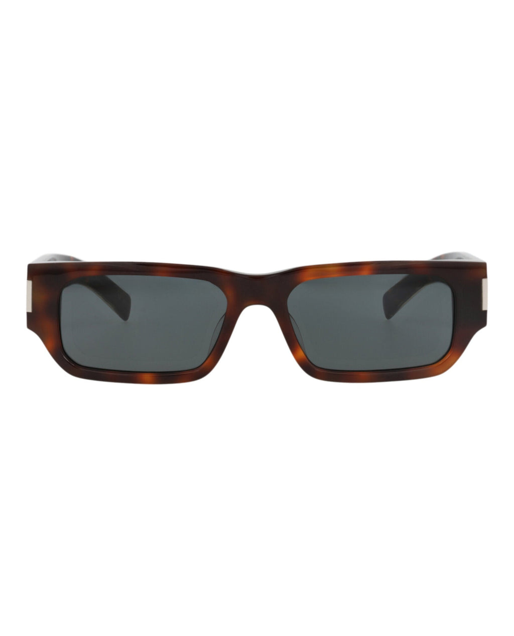 Saint Laurent Unisex Square/Rectangle Havana Crystal Black Fashion Designer Eyewear