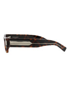Saint Laurent Unisex Square/Rectangle Havana Crystal Black Fashion Designer Eyewear