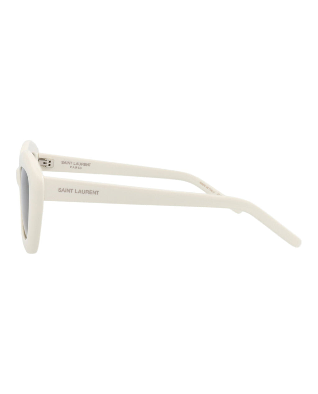 Saint Laurent Womens Cat Eye Ivory Ivory Grey Fashion Designer Eyewear