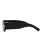 Saint Laurent Unisex Round/Oval Black Black Black Fashion Designer Eyewear