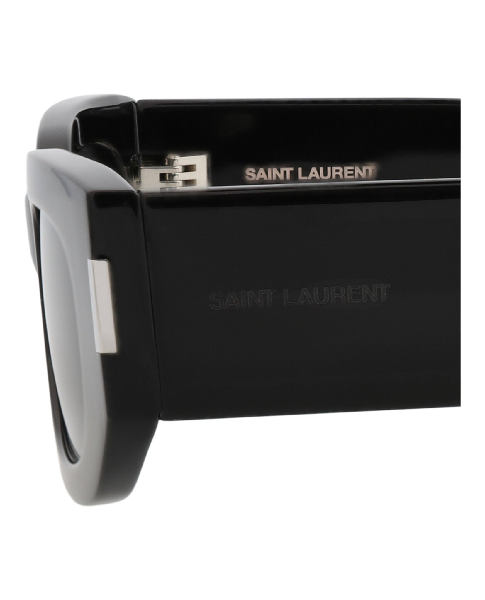 Saint Laurent Unisex Round/Oval Black Black Black Fashion Designer Eyewear
