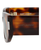 Saint Laurent Unisex Round/Oval Havana Havana Green Fashion Designer Eyewear