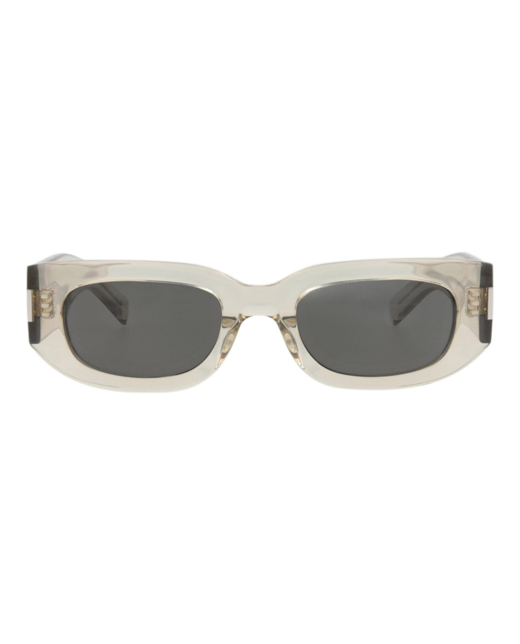 Saint Laurent Unisex Round/Oval Beige Beige Grey Fashion Designer Eyewear