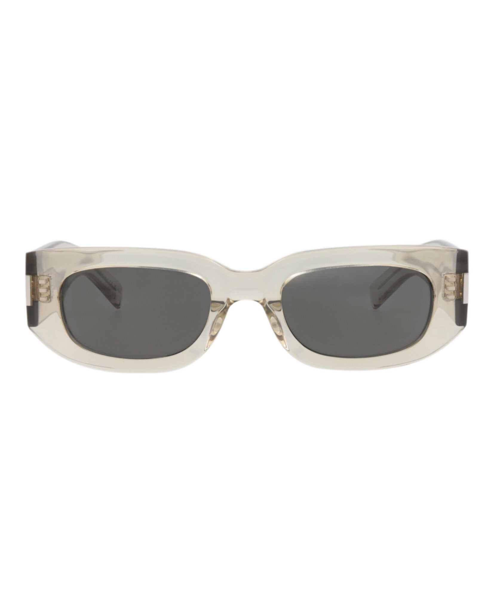 Saint Laurent Unisex Round/Oval Beige Beige Grey Fashion Designer Eyewear