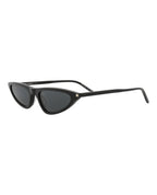 Saint Laurent Womens Cat Eye Black Black Black Fashion Designer Eyewear