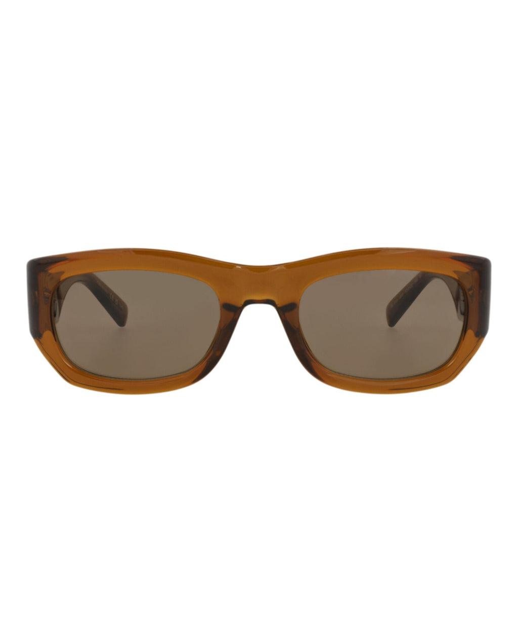 Saint Laurent Womens Round/Oval Brown Brown Brown Fashion Designer Eyewear