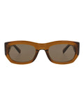 Saint Laurent Womens Round/Oval Brown Brown Brown Fashion Designer Eyewear
