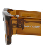 Saint Laurent Womens Round/Oval Brown Brown Brown Fashion Designer Eyewear