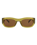 Saint Laurent Womens Round/Oval Green Green Brown Fashion Designer Eyewear
