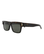Saint Laurent Mens Square/Rectangle Havana Havana Grey Fashion Designer Eyewear