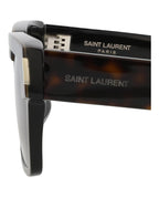 Saint Laurent Mens Square/Rectangle Havana Havana Grey Fashion Designer Eyewear