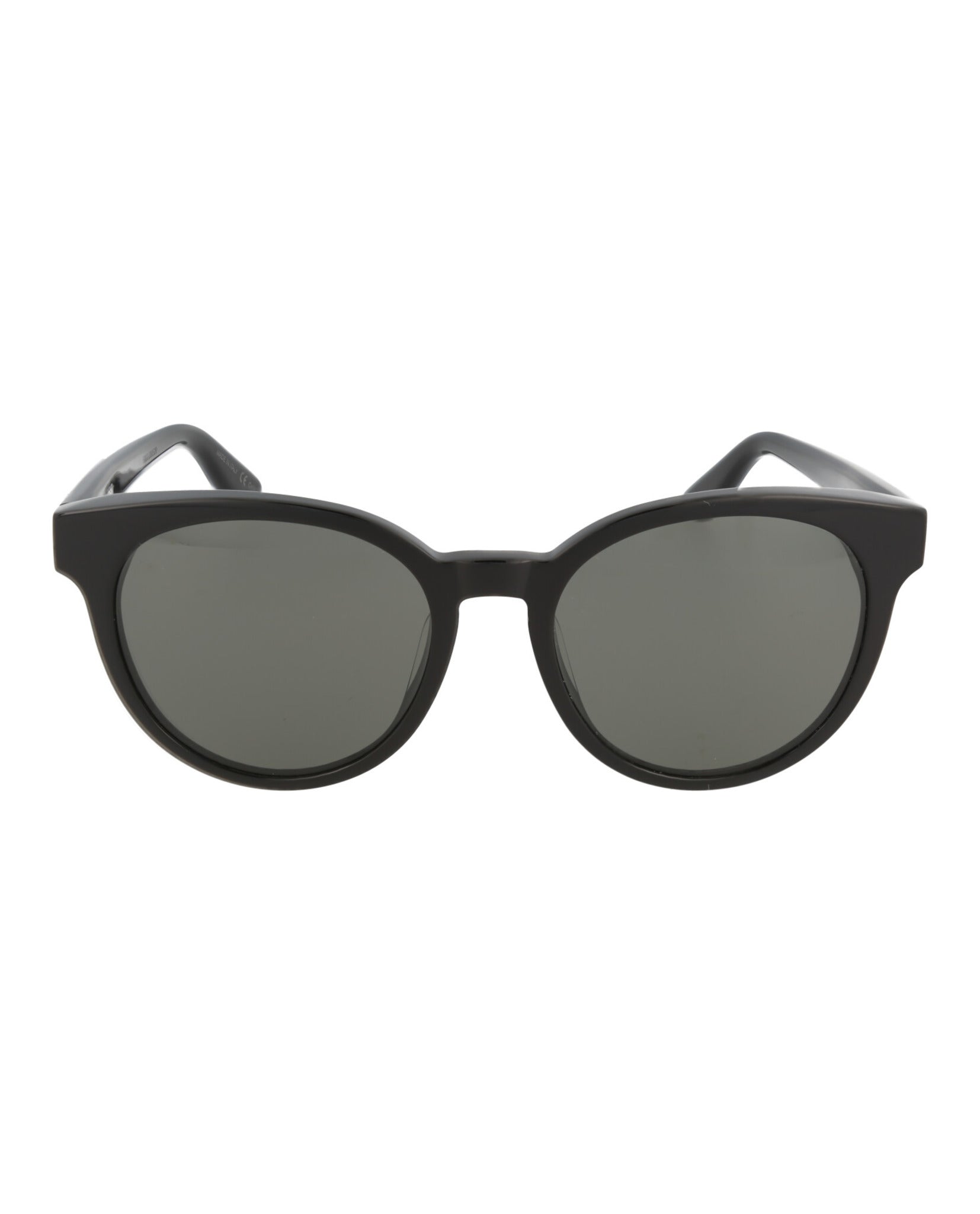 Saint Laurent Unisex Round/Oval Shiny Black Fashion Designer Eyewear