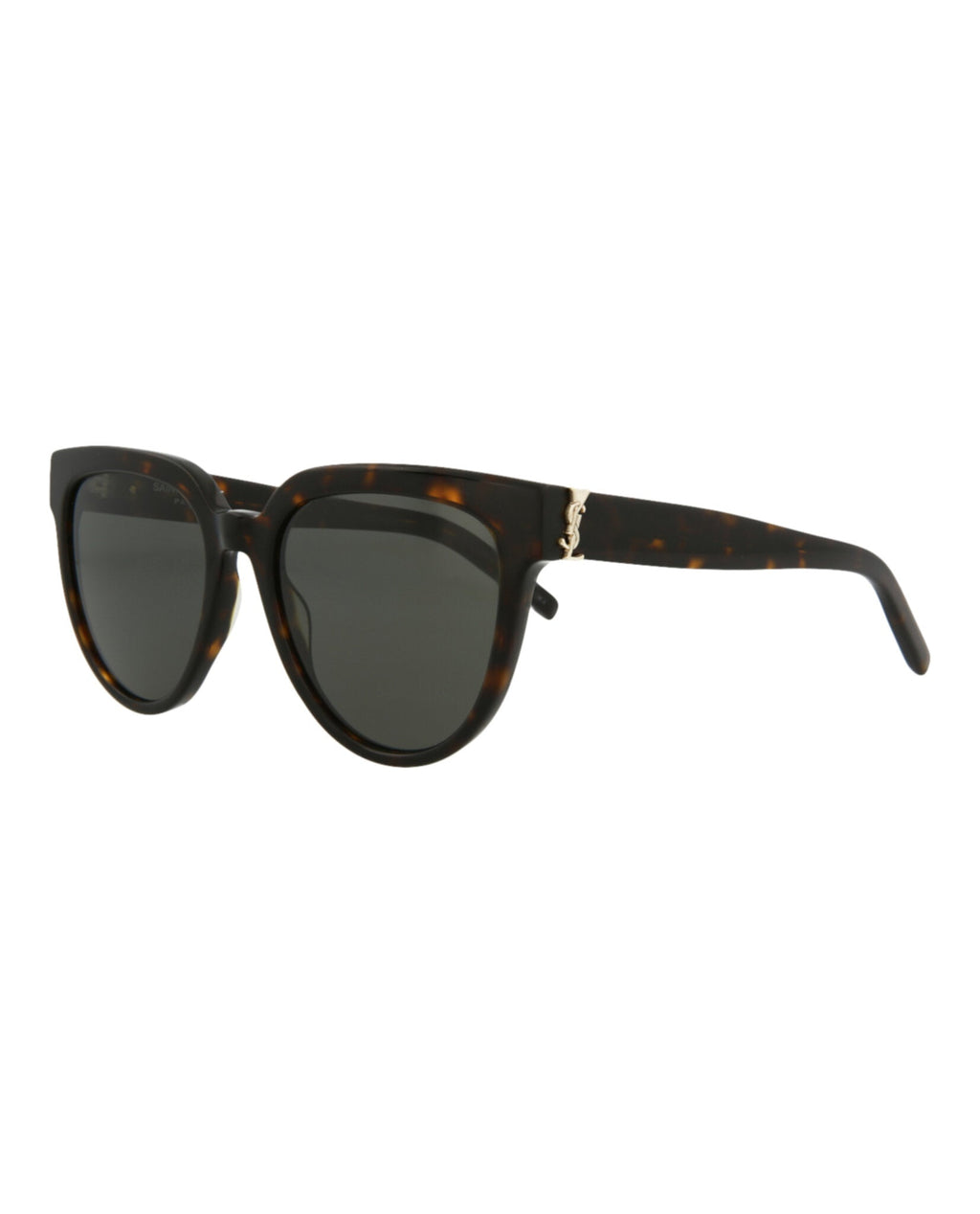 Saint Laurent Womens Cat Eye Havana Havana Grey Fashion Designer Eyewear