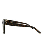 Saint Laurent Womens Cat Eye Havana Havana Grey Fashion Designer Eyewear