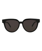 Saint Laurent Womens Cat Eye Black Black Black Fashion Designer Eyewear