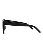 Saint Laurent Womens Cat Eye Black Black Black Fashion Designer Eyewear