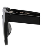 Saint Laurent Womens Cat Eye Black Black Black Fashion Designer Eyewear