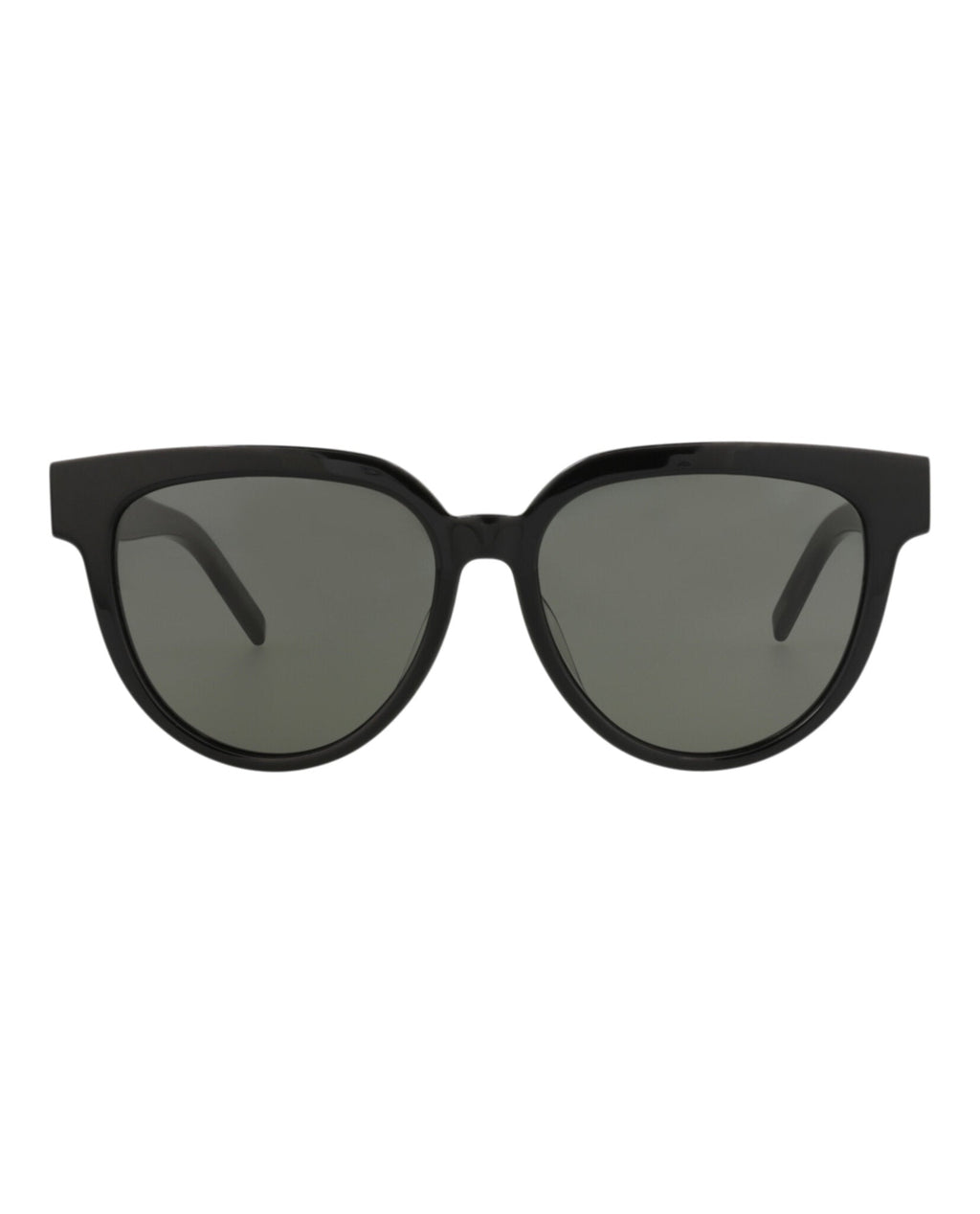 Saint Laurent Womens Cat Eye Black Black Grey Fashion Designer Eyewear