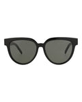 Saint Laurent Womens Cat Eye Black Black Grey Fashion Designer Eyewear