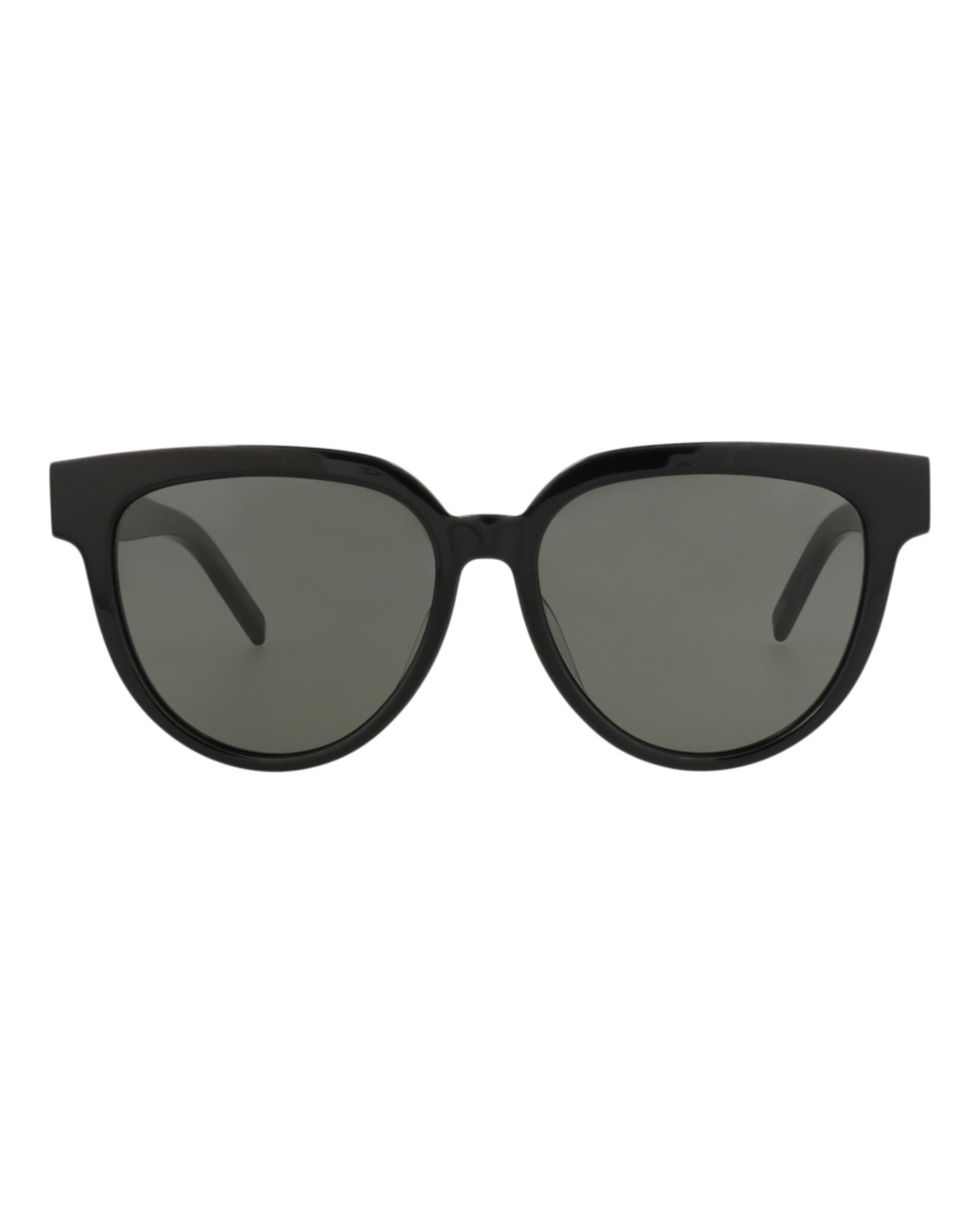 Saint Laurent Womens Cat Eye Black Black Grey Fashion Designer Eyewear
