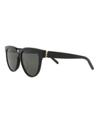 Saint Laurent Womens Cat Eye Black Black Grey Fashion Designer Eyewear