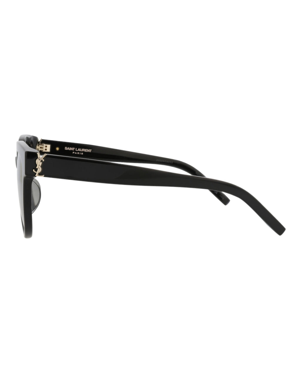 Saint Laurent Womens Cat Eye Black Black Grey Fashion Designer Eyewear