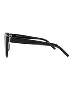 Saint Laurent Womens Cat Eye Black Black Grey Fashion Designer Eyewear