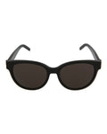 Saint Laurent Womens Round/Oval Black Black Black Fashion Designer Eyewear