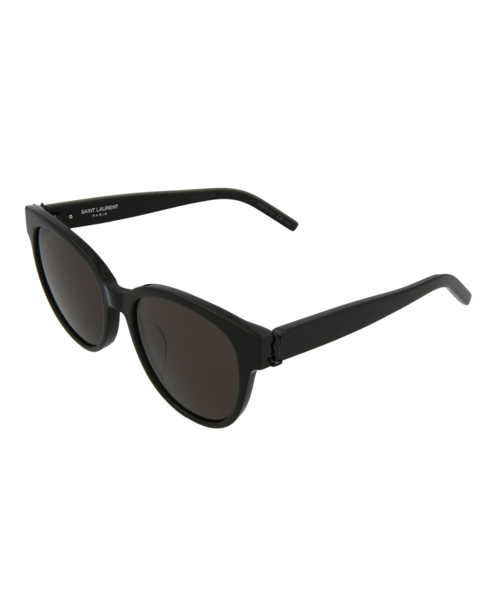 Saint Laurent Womens Round/Oval Black Black Black Fashion Designer Eyewear