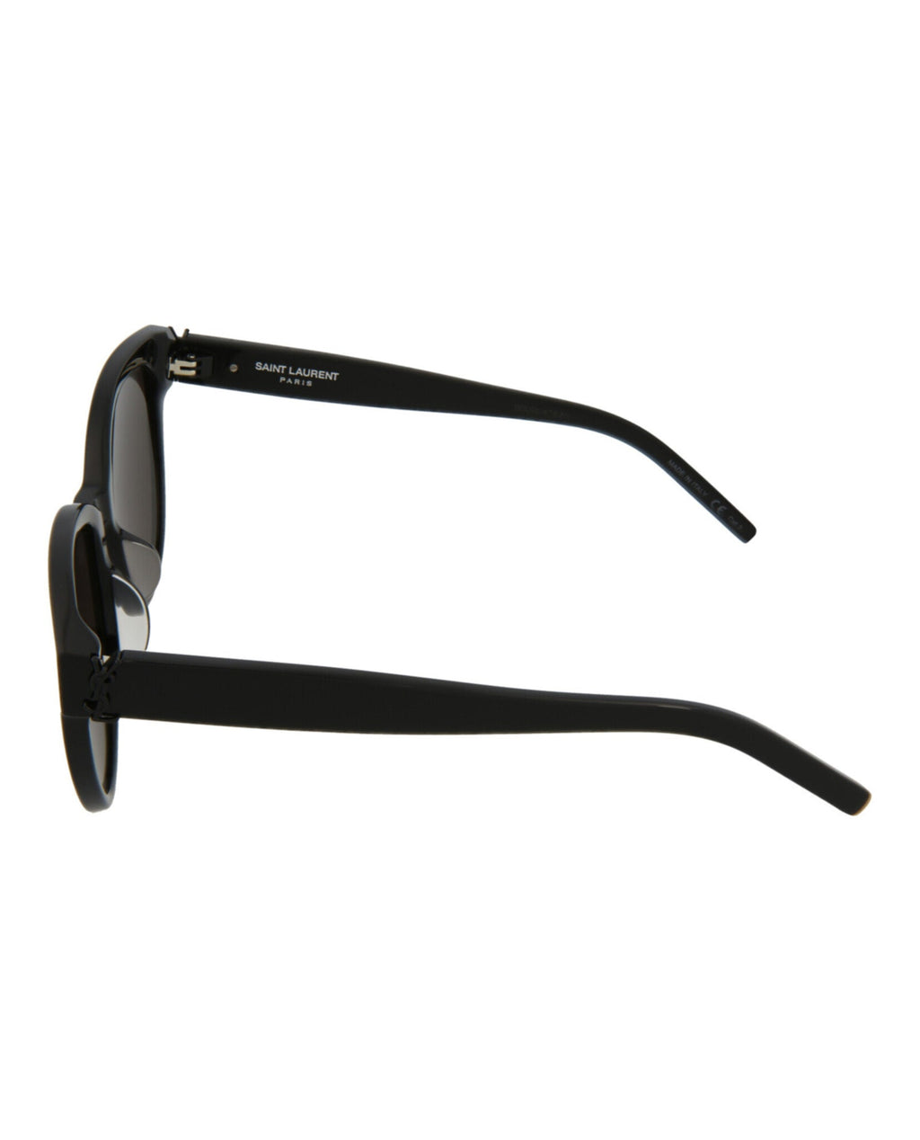 Saint Laurent Womens Round/Oval Black Black Black Fashion Designer Eyewear
