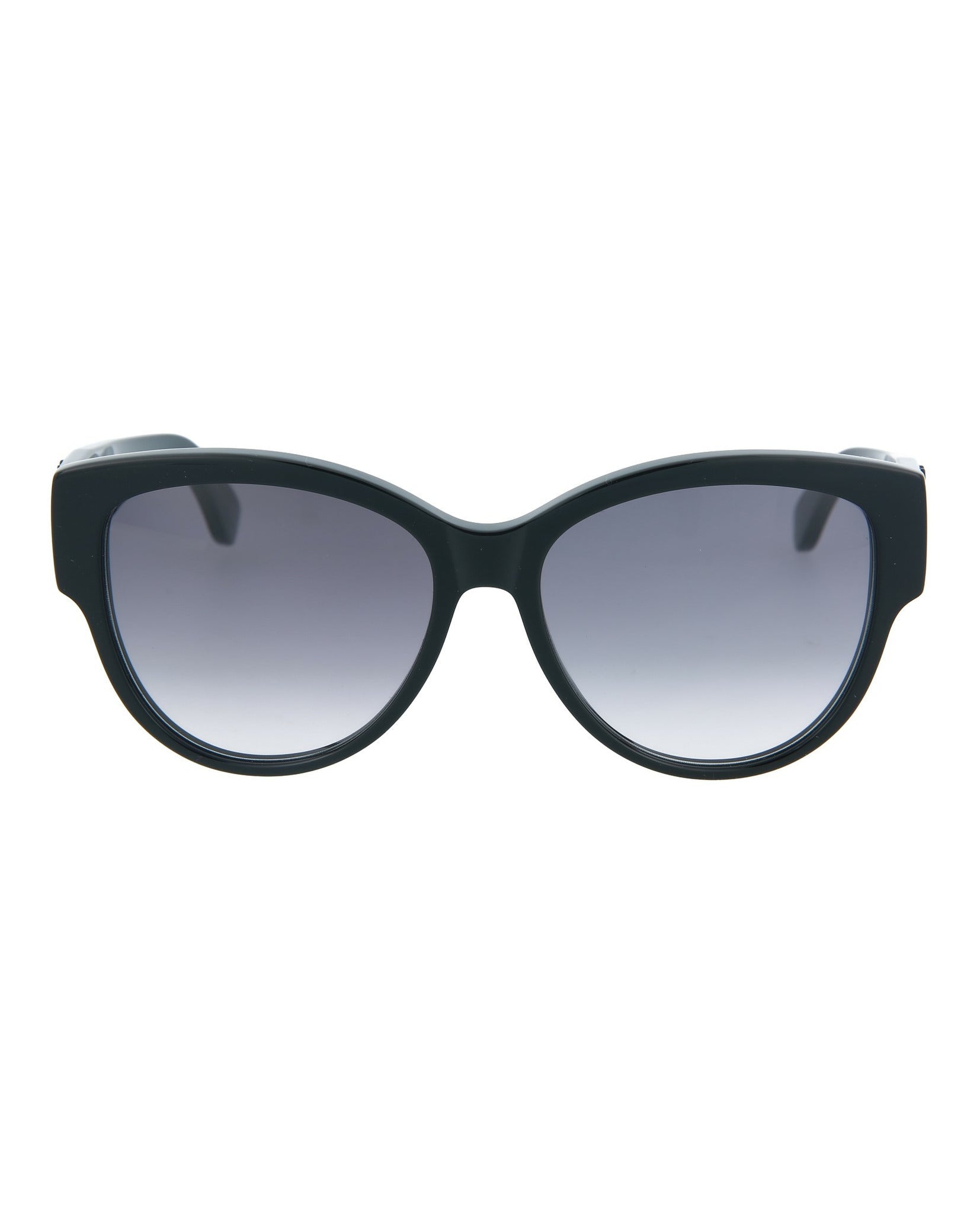 Saint Laurent Womens Round/Oval Black Black Grey Fashion Designer Eyewear