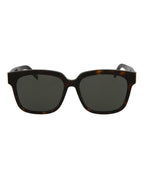 Saint Laurent Womens Square/Rectangle Havana Havana Grey Fashion Designer Eyewear