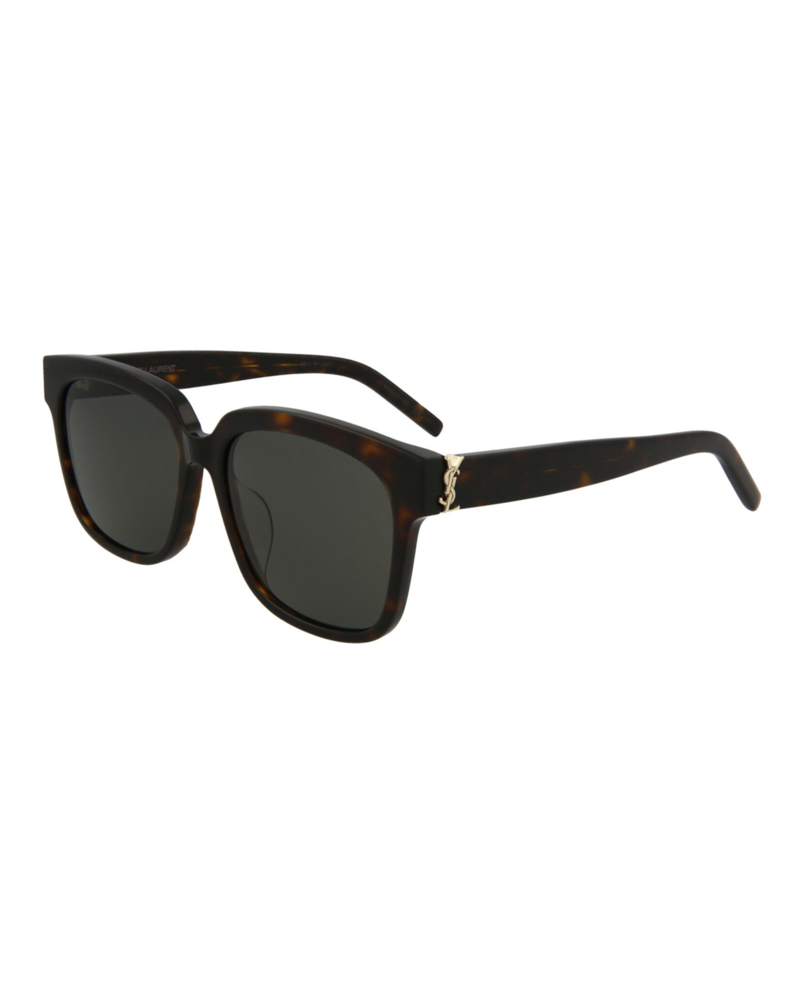 Saint Laurent Womens Square/Rectangle Havana Havana Grey Fashion Designer Eyewear