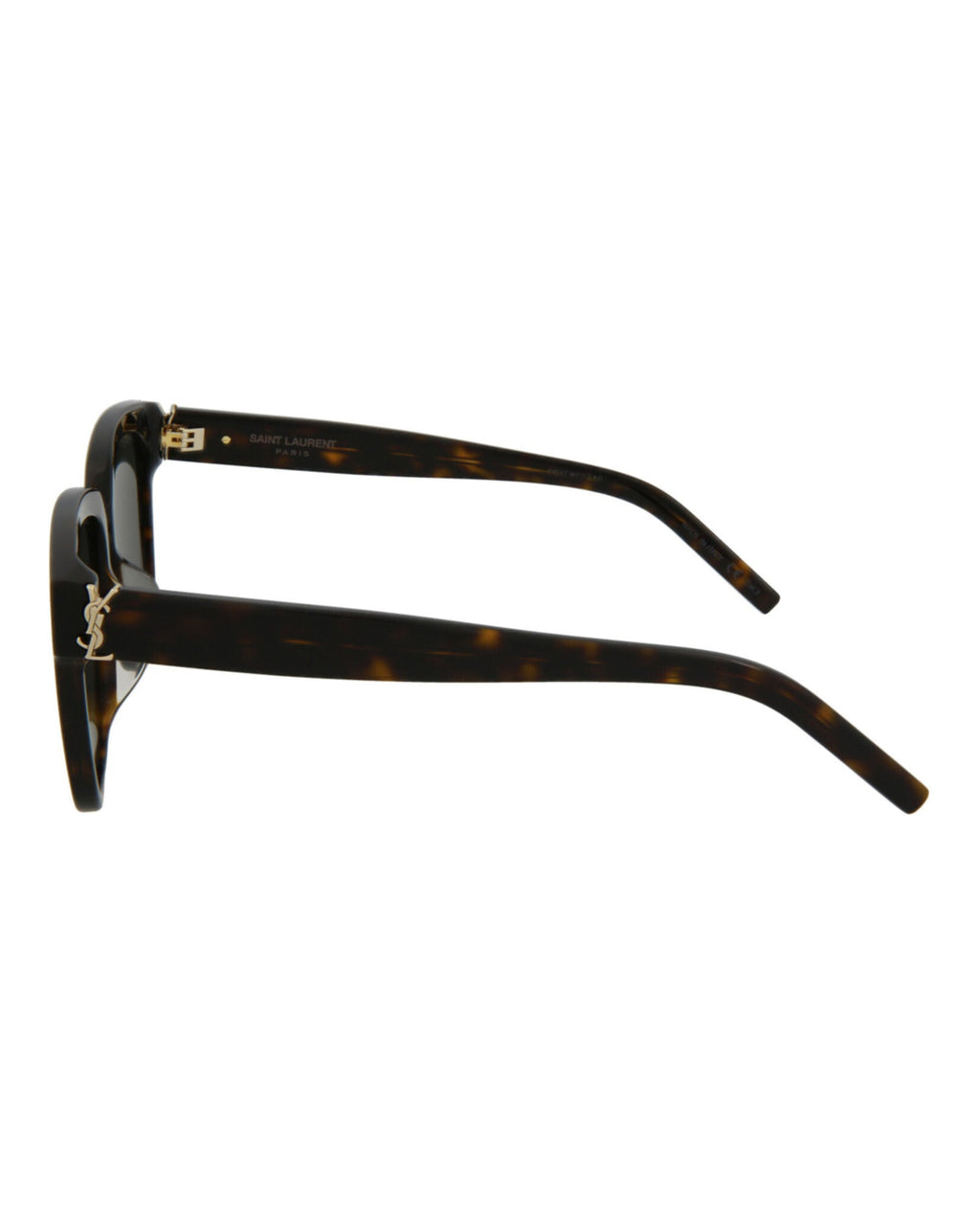 Saint Laurent Womens Square/Rectangle Havana Havana Grey Fashion Designer Eyewear