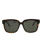 Saint Laurent Womens Square/Rectangle Havana Havana Grey Fashion Designer Eyewear