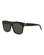 Saint Laurent Womens Square/Rectangle Havana Havana Grey Fashion Designer Eyewear