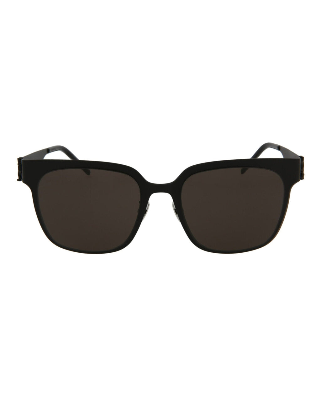 Saint Laurent Womens Square/Rectangle Black Black Grey Fashion Designer Eyewear