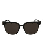 Saint Laurent Womens Square/Rectangle Black Black Grey Fashion Designer Eyewear