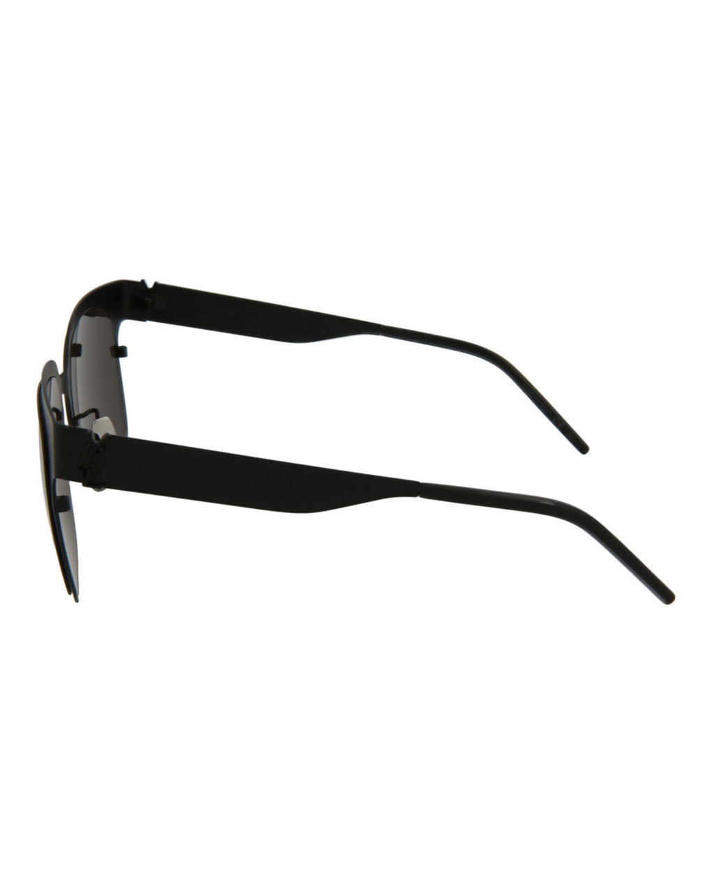 Saint Laurent Womens Square/Rectangle Black Black Grey Fashion Designer Eyewear