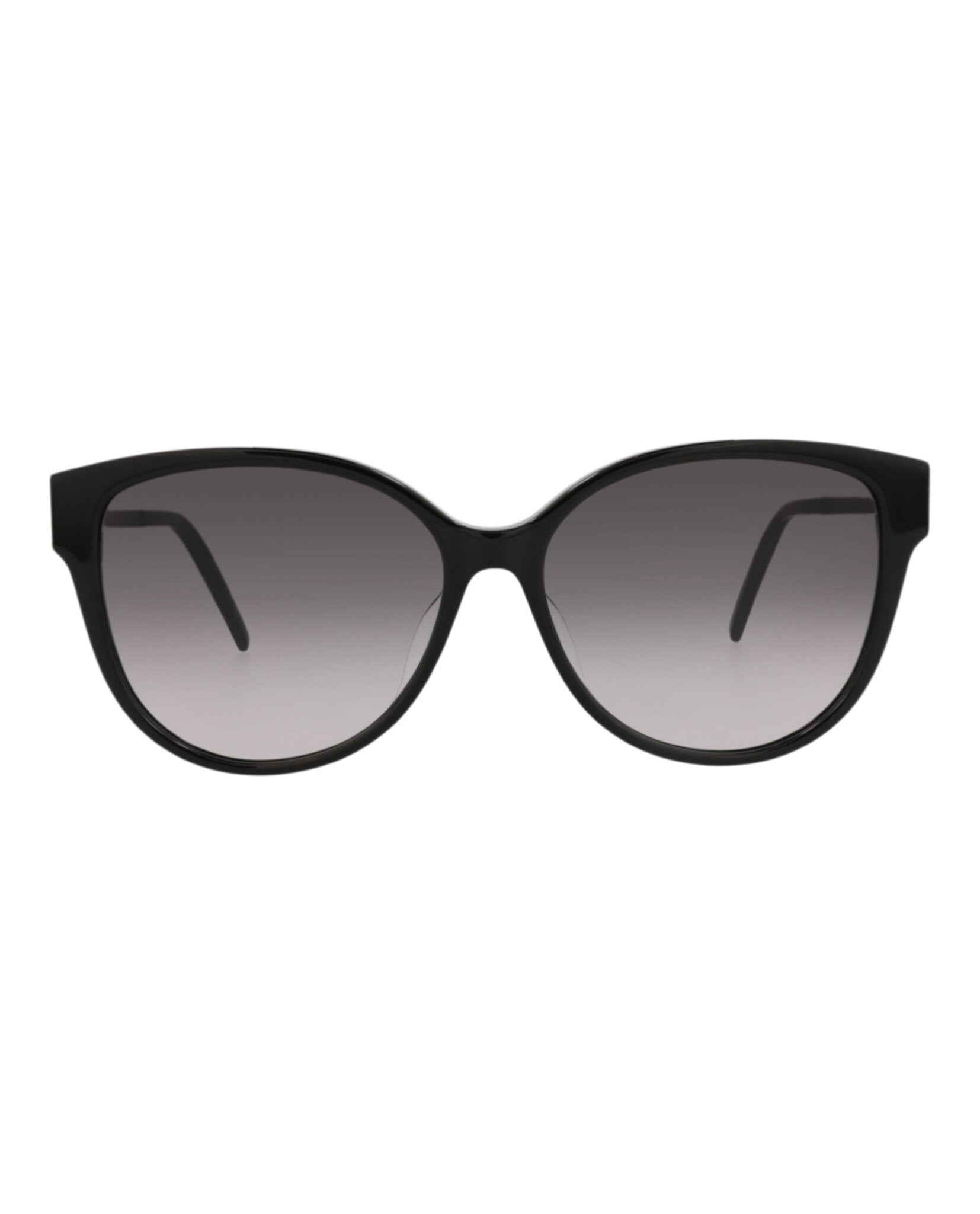 Saint Laurent Womens Round/Oval Black Black Smoke Fashion Designer Eyewear