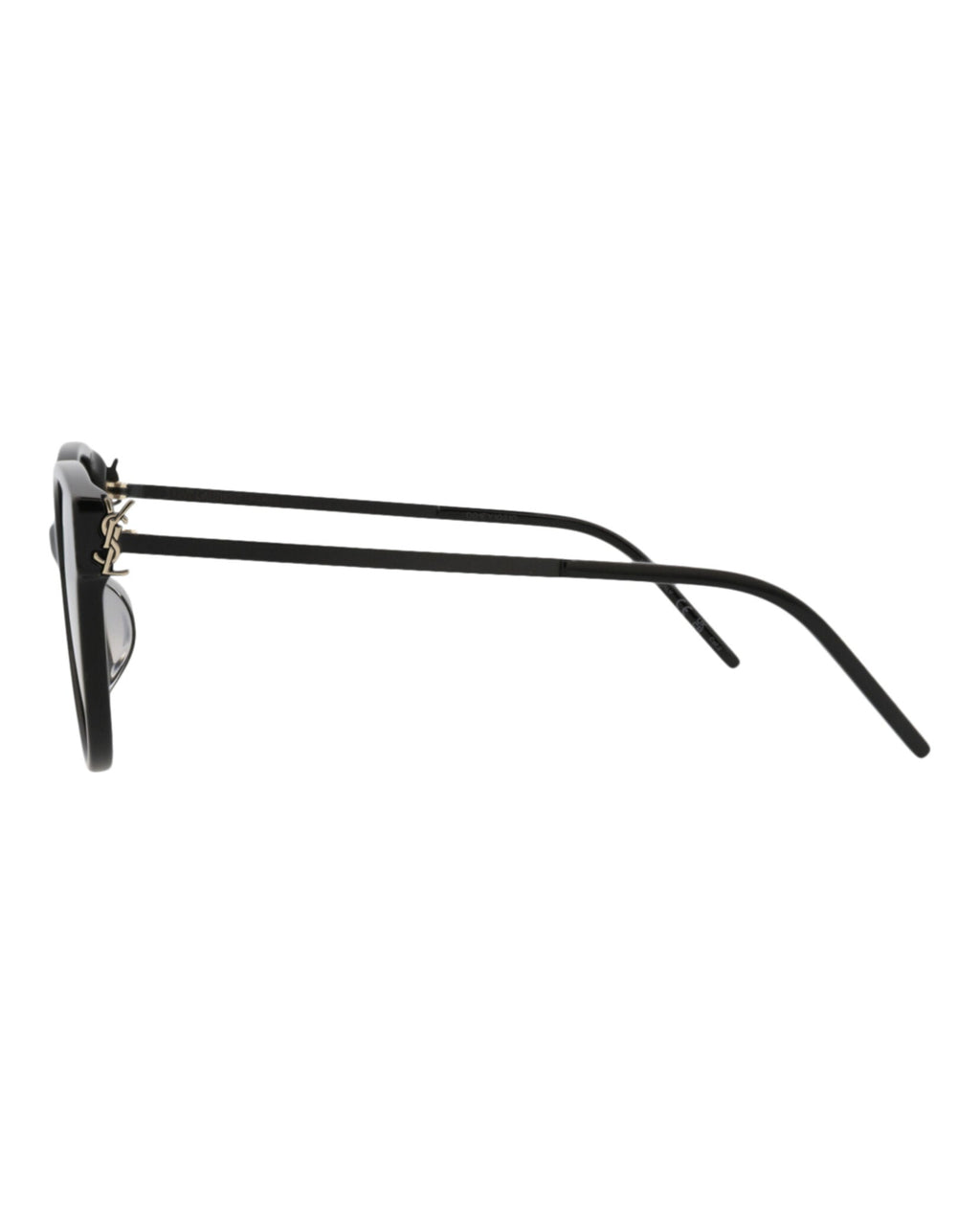 Saint Laurent Womens Round/Oval Black Black Smoke Fashion Designer Eyewear
